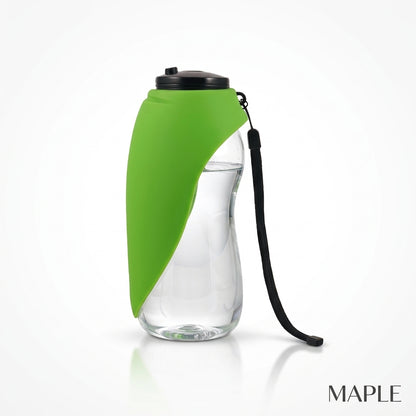 Maple Pet Travel Water Bottle — 2-in-1 Portable Dog Bowl