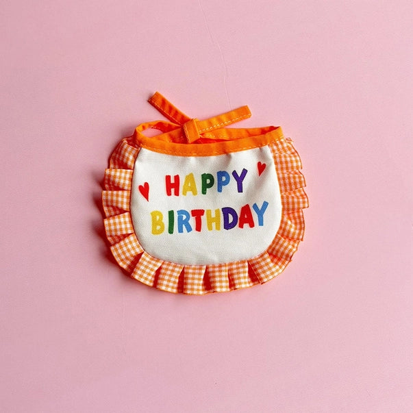 Happy Birthday Pet Party Hat & Bib – Cute Birthday Outfit for Dogs & Cats