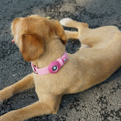 SmartTrack AirTag Dog Collar - Premium Vegan Leather with Built-In Tracker Holder