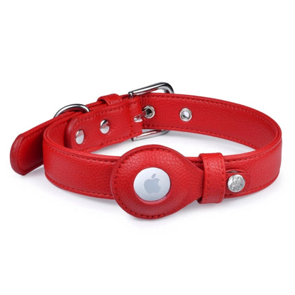 SmartTrack AirTag Dog Collar - Premium Vegan Leather with Built-In Tracker Holder